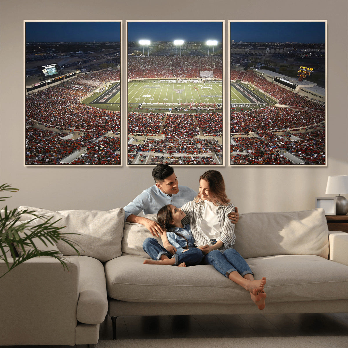 Texas Tech Red Raiders Football Team Print - Lubbock Jones