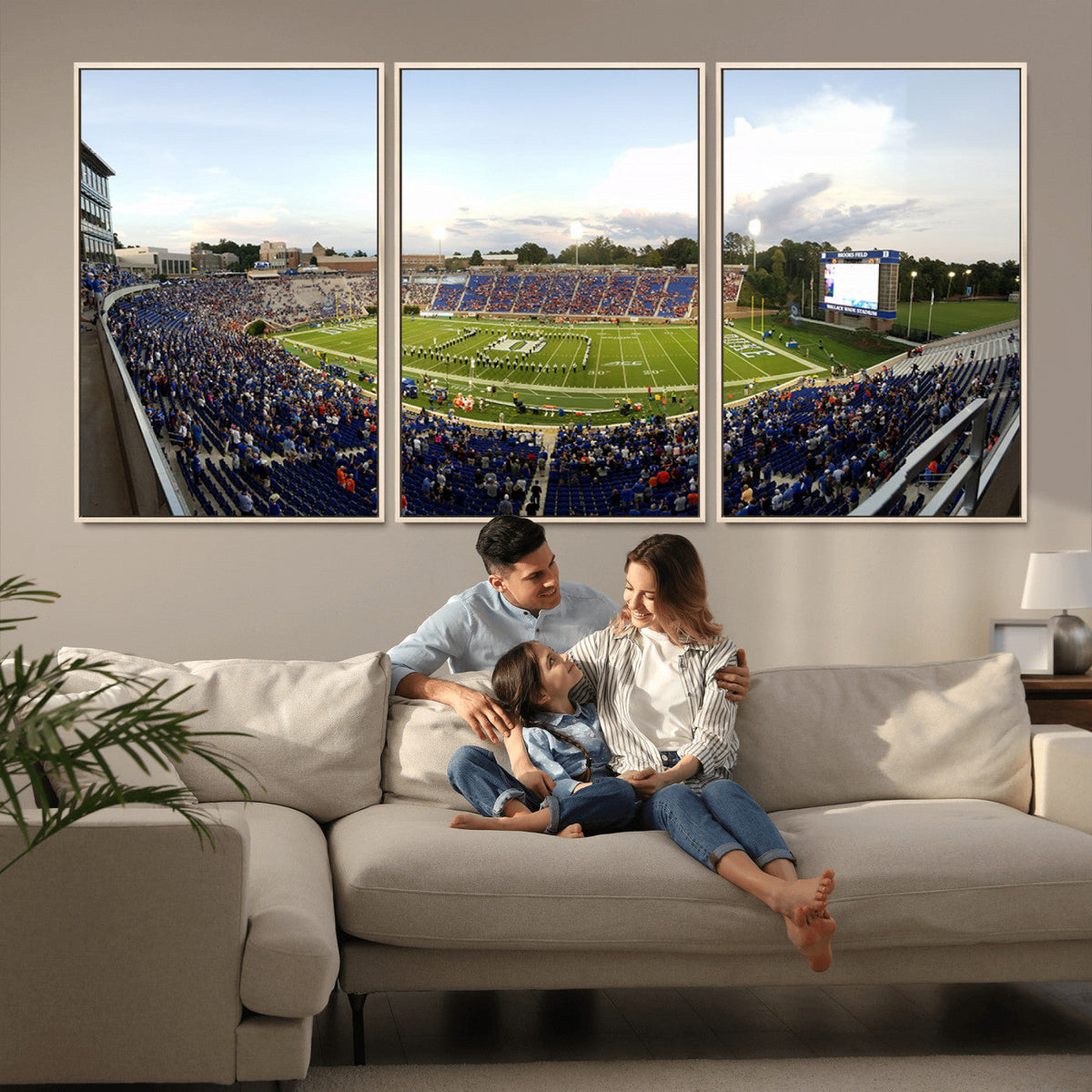 The Duke University Blue Devils Football Team Print - Durham