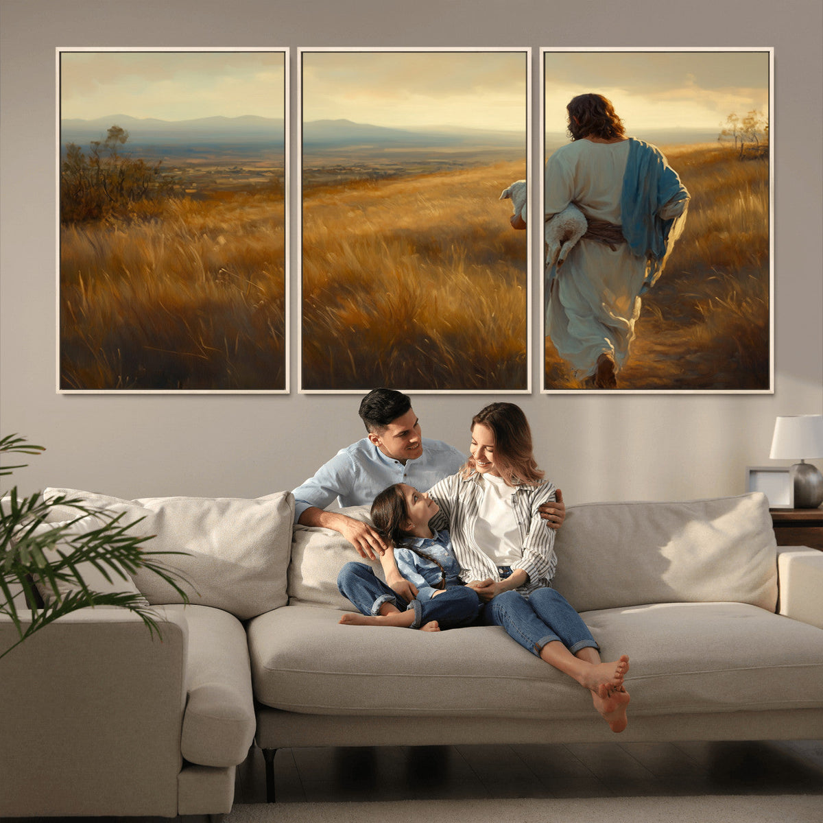 Jesus the Good Shepherd Wall Art Canvas Print -