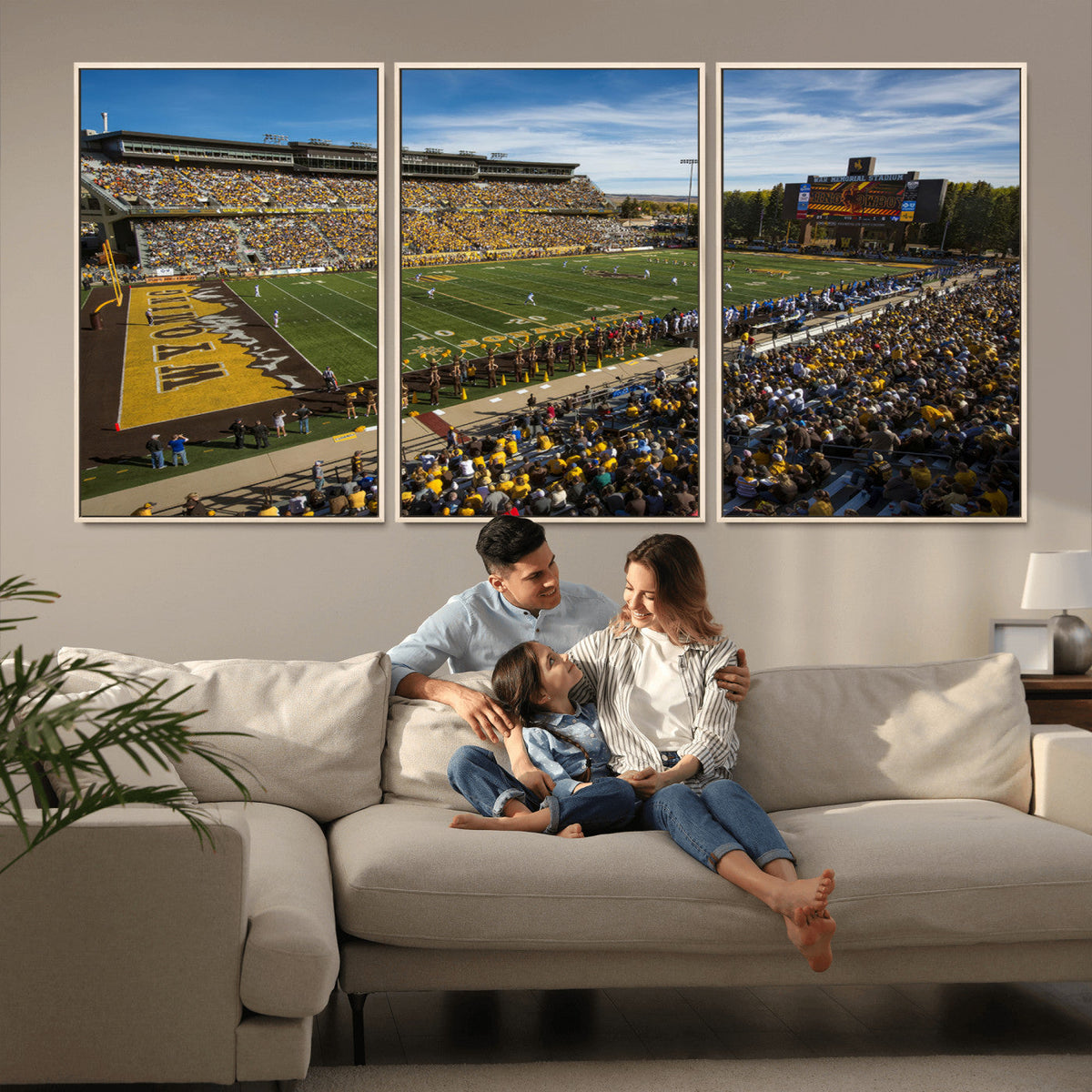 University of Wyoming Cowboys Football Team Print - Laramie