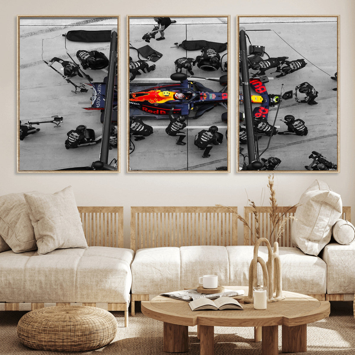 RedBull Formula 1 Canvas Wall Art Print