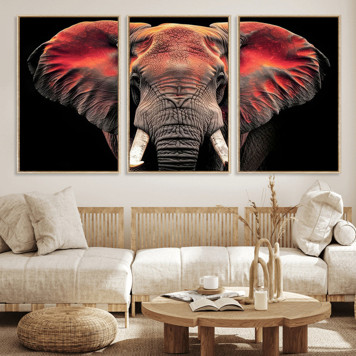 Elephant Wall Art Canvas Print