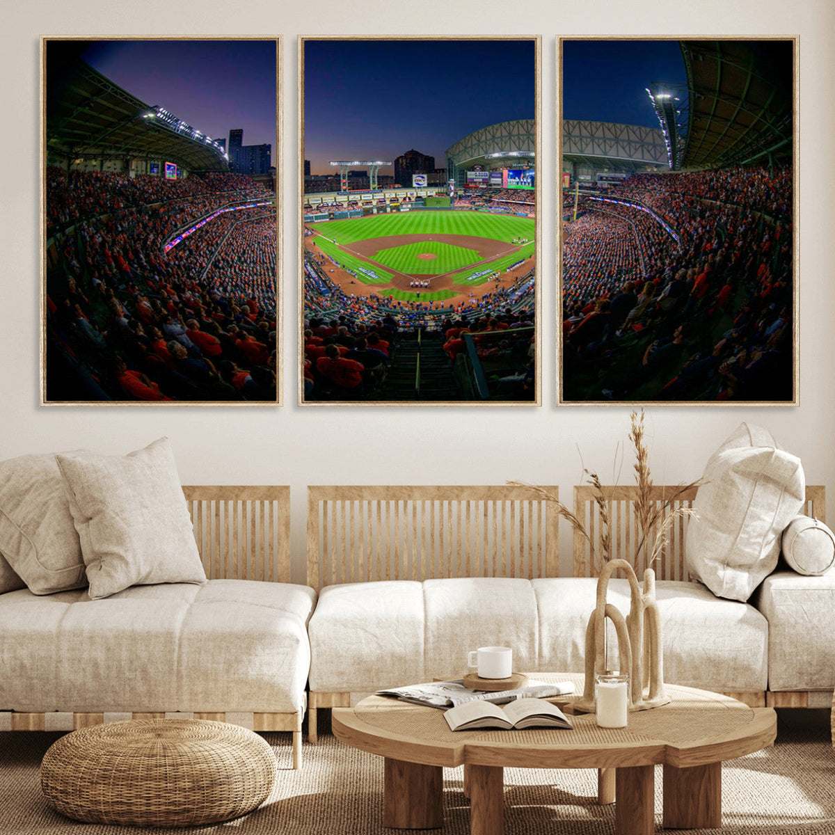 Houston Astros Baseball Print Canvas - Houston Minute Maid