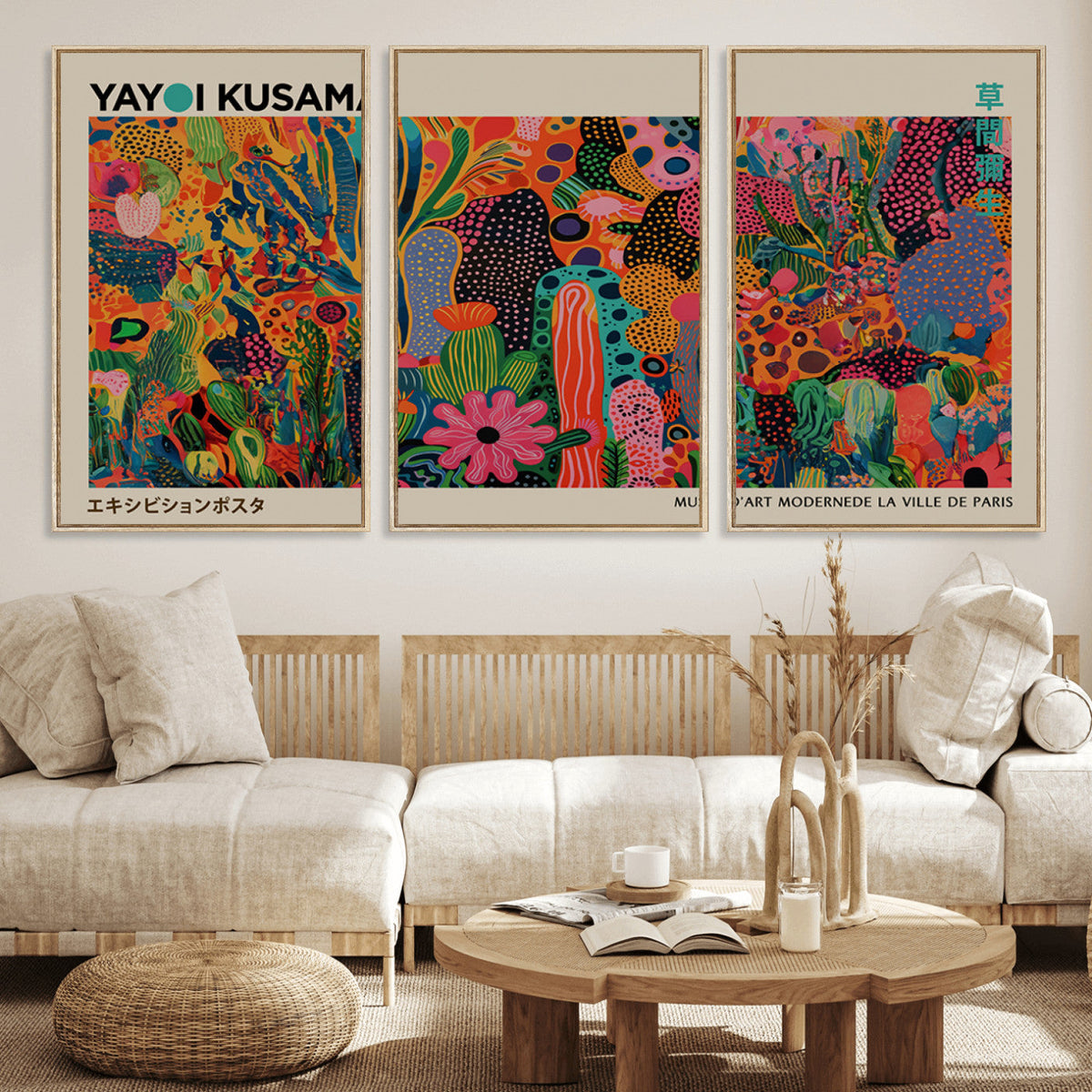 Framed Yayoi Kusama 1986 Wall Art Print – Japanese Wall Art