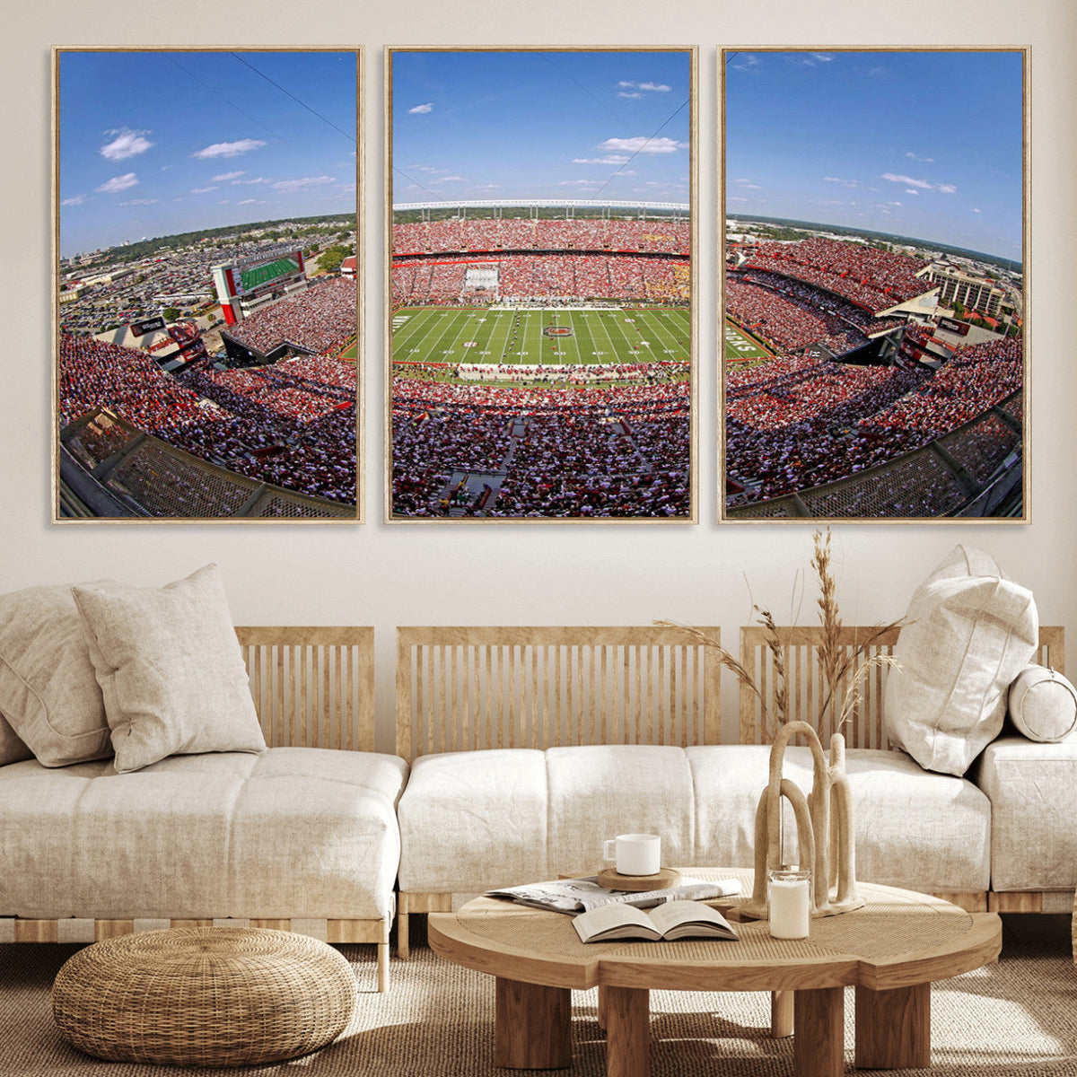 William Brice Stadium Wall Art Canvas Print – Stadium Crowd