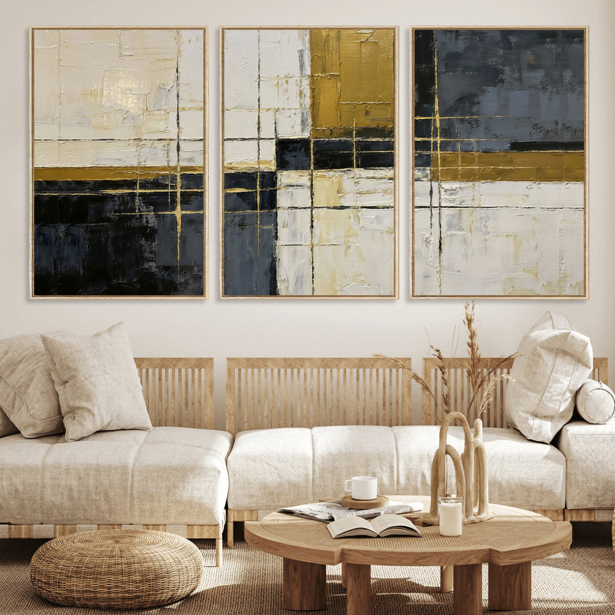 Geometric Abstract Wall Art Canvas Print