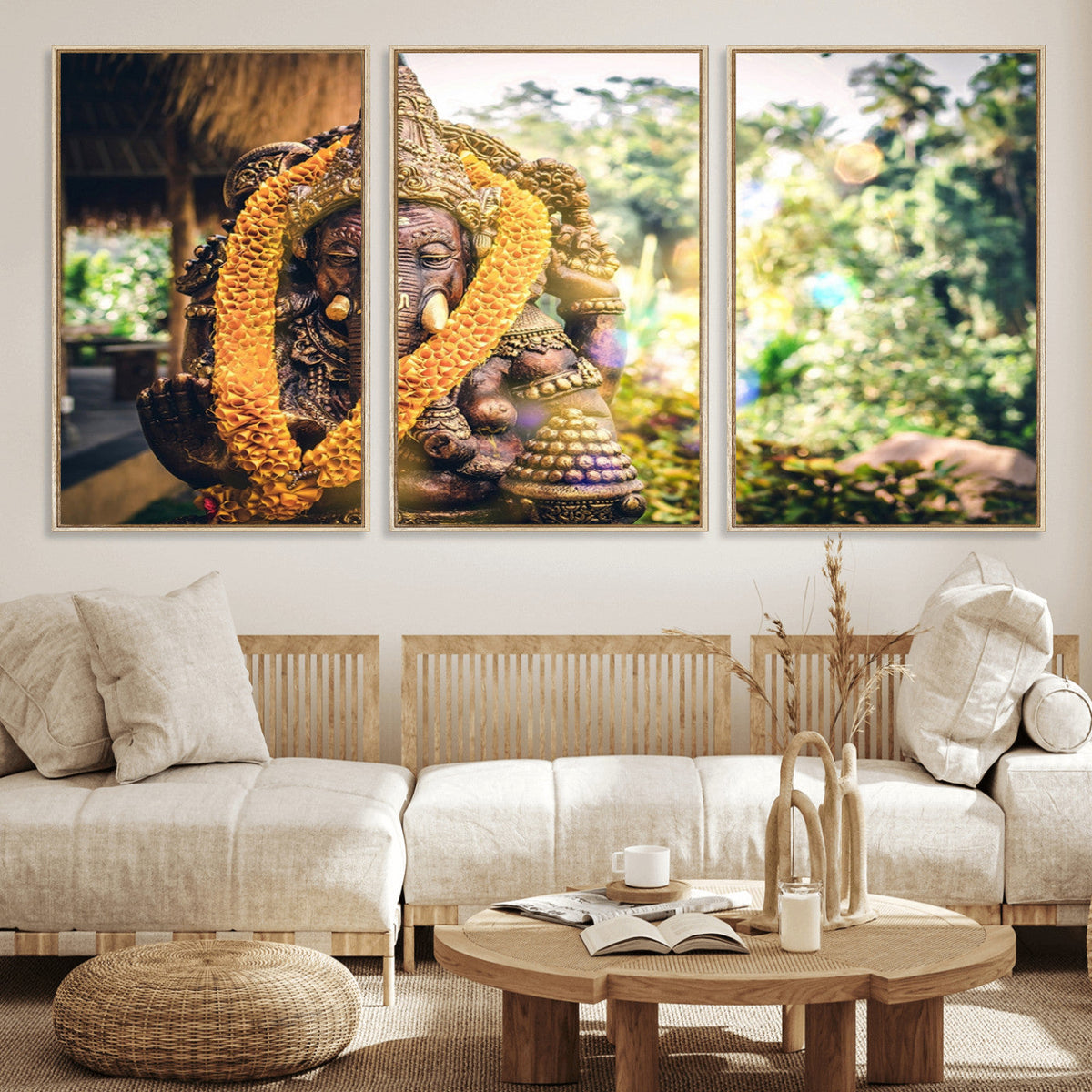 Hinduism Statue Wall Art Canvas Print