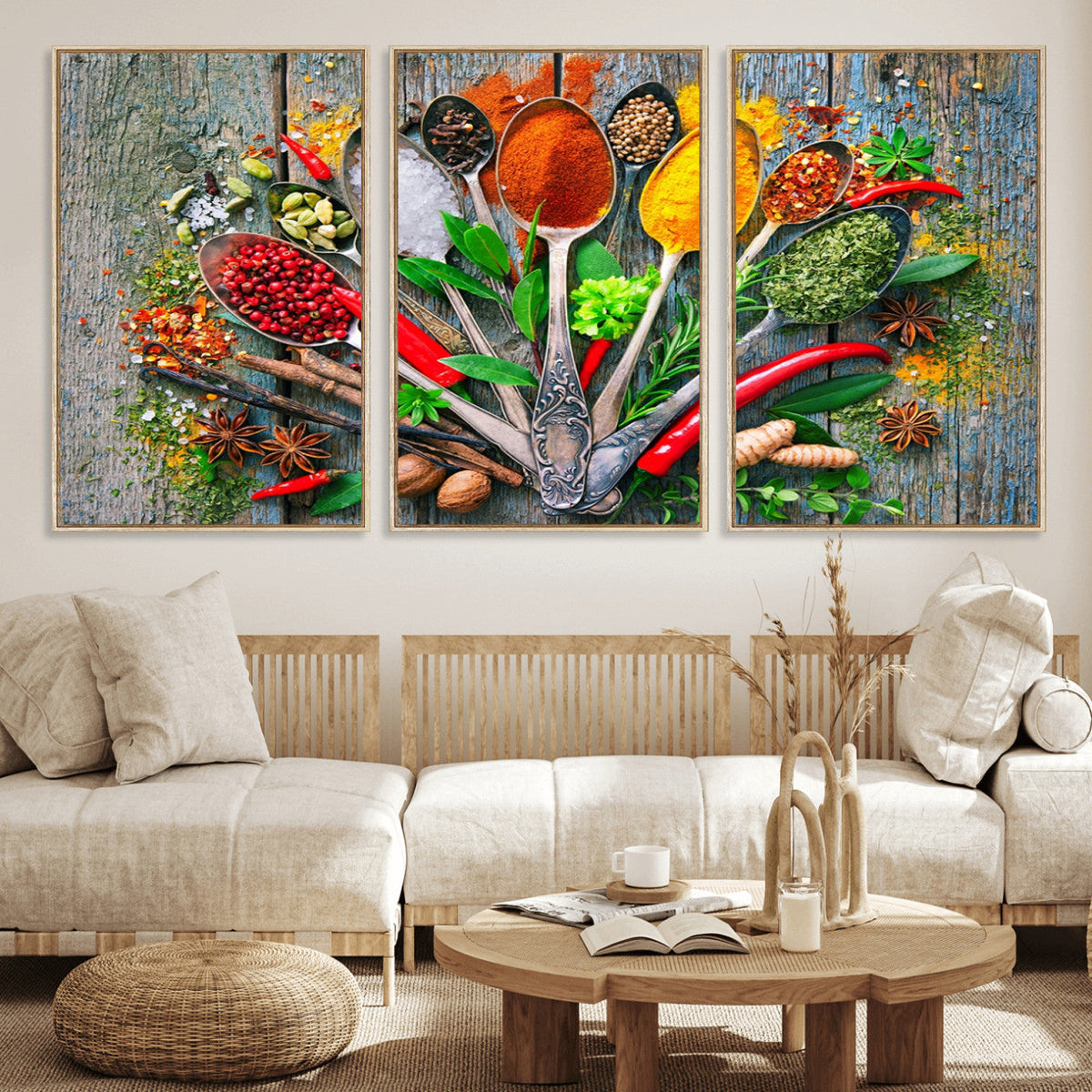 Spoonful of Spices Cooking Wall Art Canvas Print - Vibrant