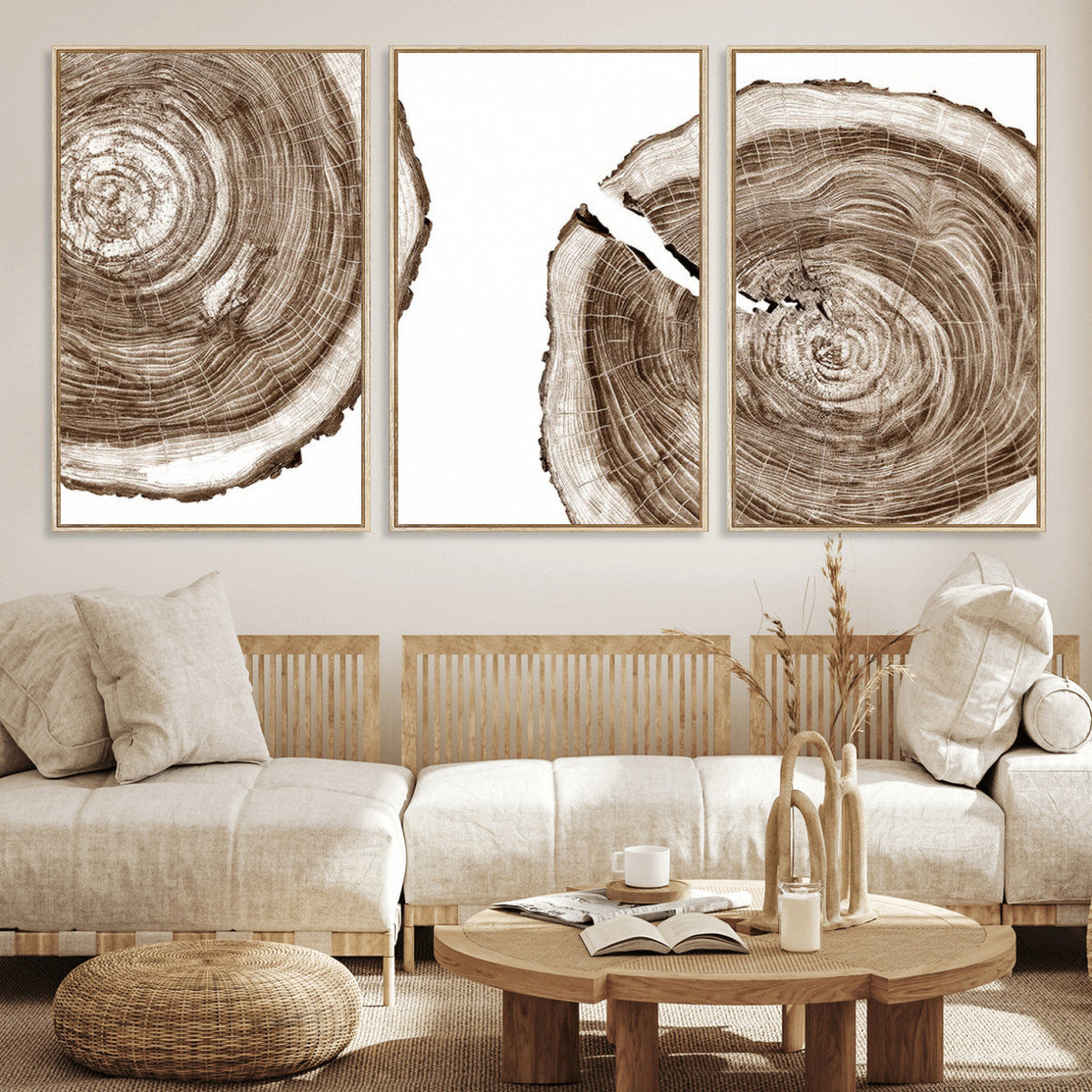 Wood Tree Ring Wall Art Canvas Prints, Tree Rings –