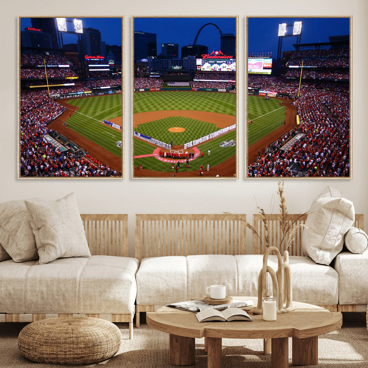 St. Louis Cardinals Baseball Team Print - Busch Stadium Wall