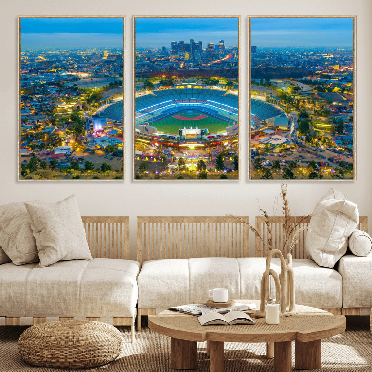 Los Angeles Dodgers Wall Art Canvas, Dodger Stadium Wall Art