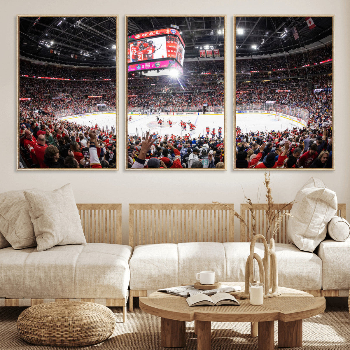 Amerant Bank Arena Wall Art Canvas Print - Basketball Arena