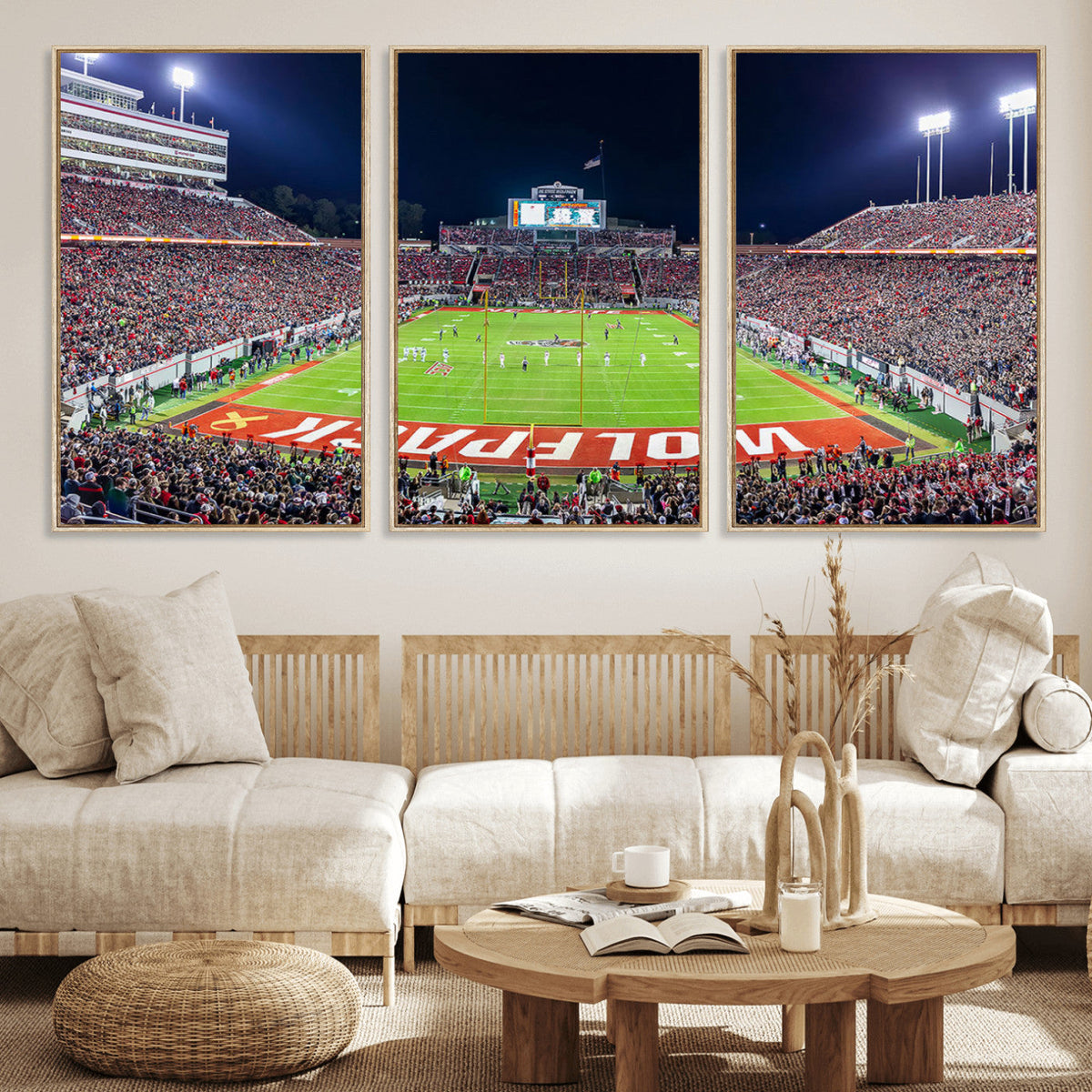 NC State Wolfpack Canvas Print - Raleigh Carter-Finley
