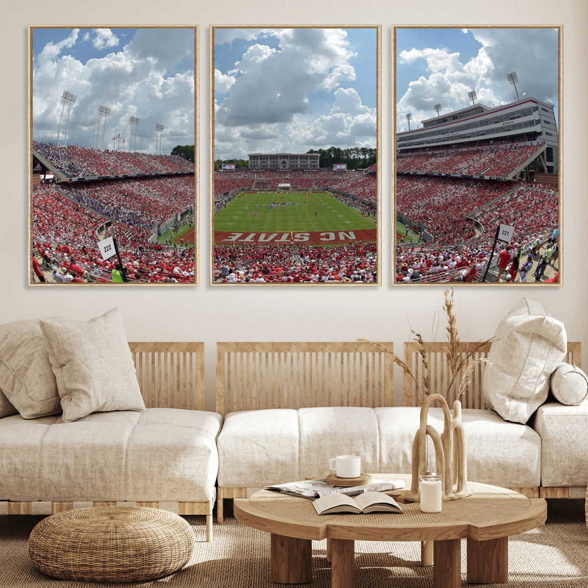 NC State Wolfpack Football Team Print Canvas- Raleigh