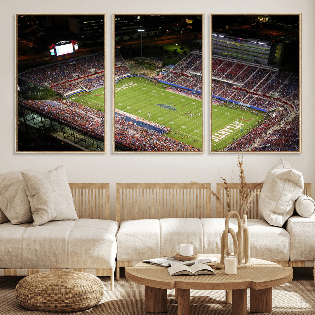 Florida Atlantic University Owls Canvas Print, Football Team