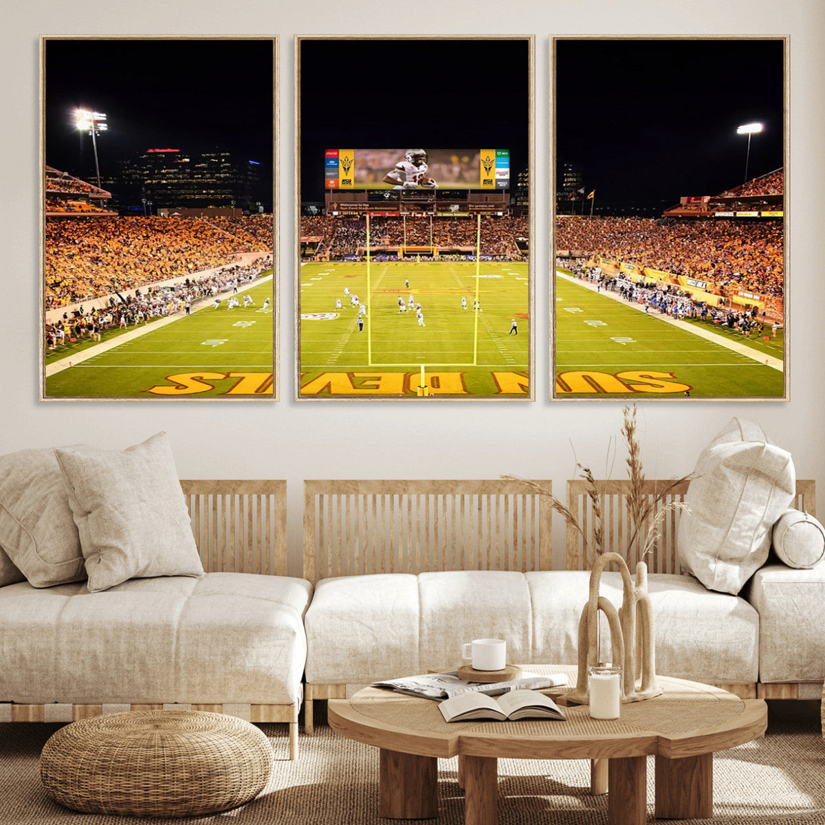 ASU Sun Devils Football Team Print - Phoenix Mountain