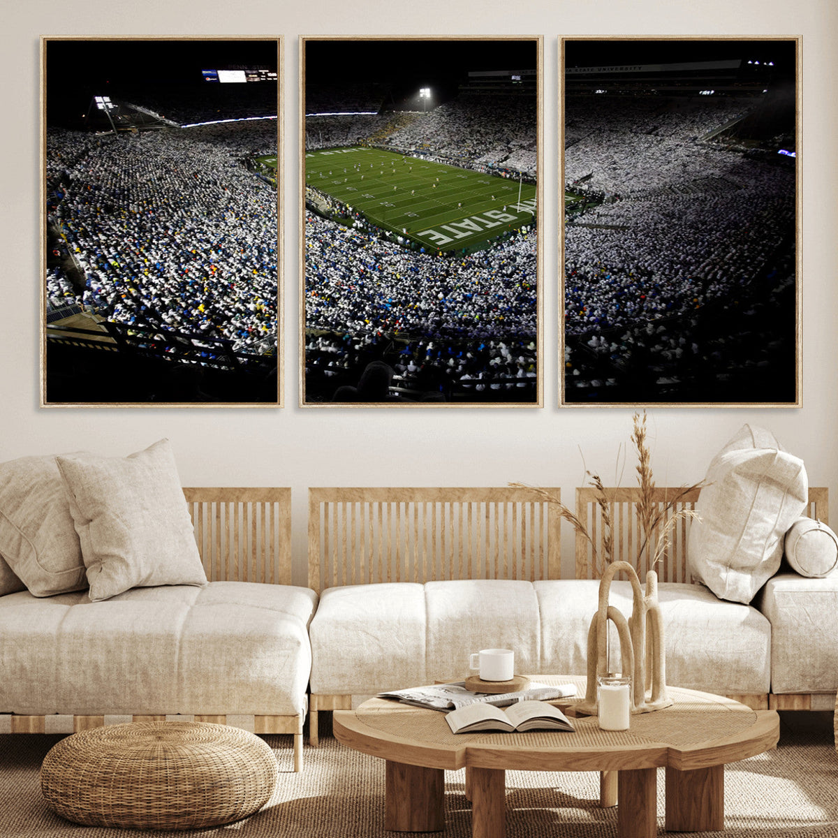 Penn State Football Stadium Wall Art - Beaver Stadium Canvas