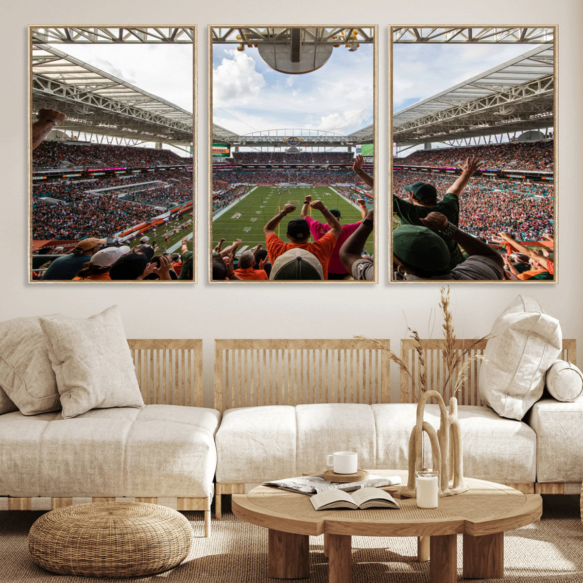 Miami Hurricanes Football Team Wall Art Print - Miami Hard