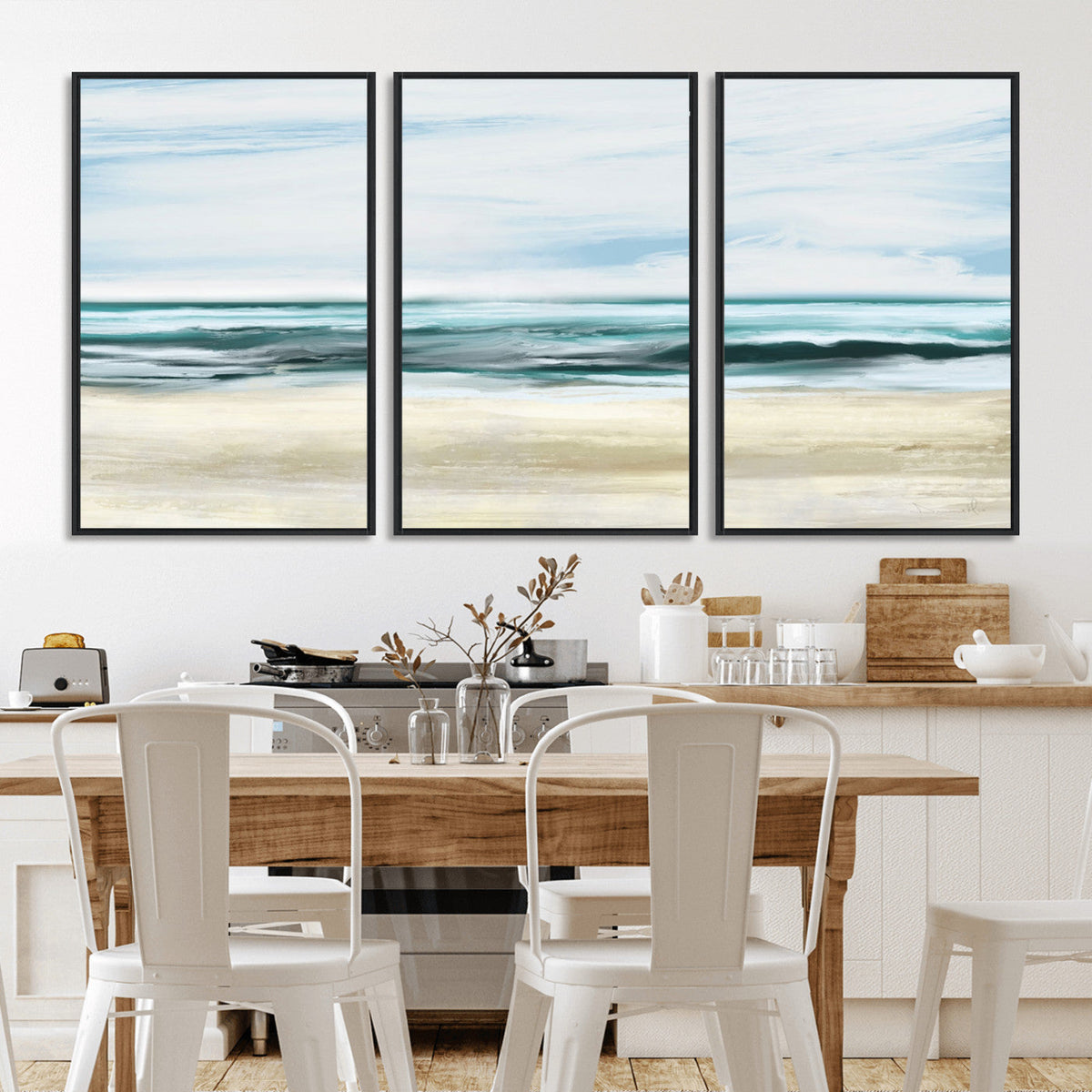 Ocean Abstract Wall Art Canvas Print