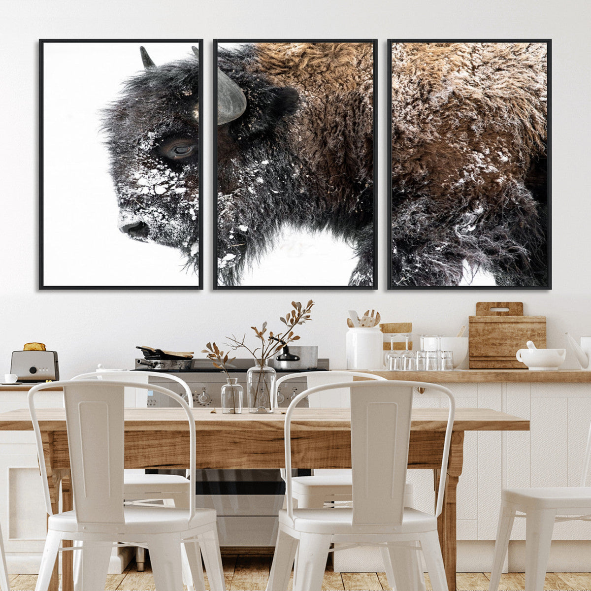 American Bison Wall Art Print – Majestic Buffalo Canvas
