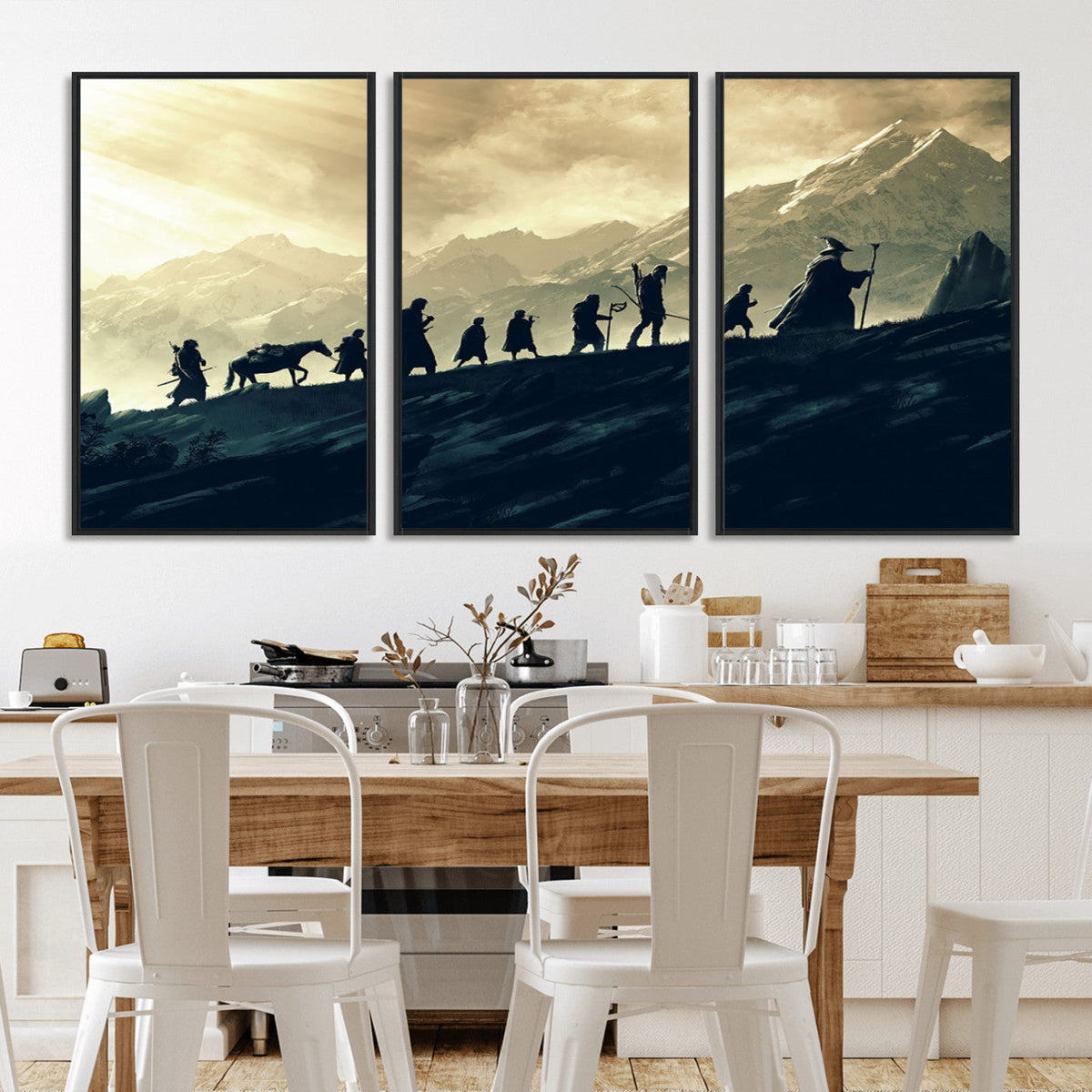 Fellowship Journey Wall Art – Fantasy Adventure Canvas Print
