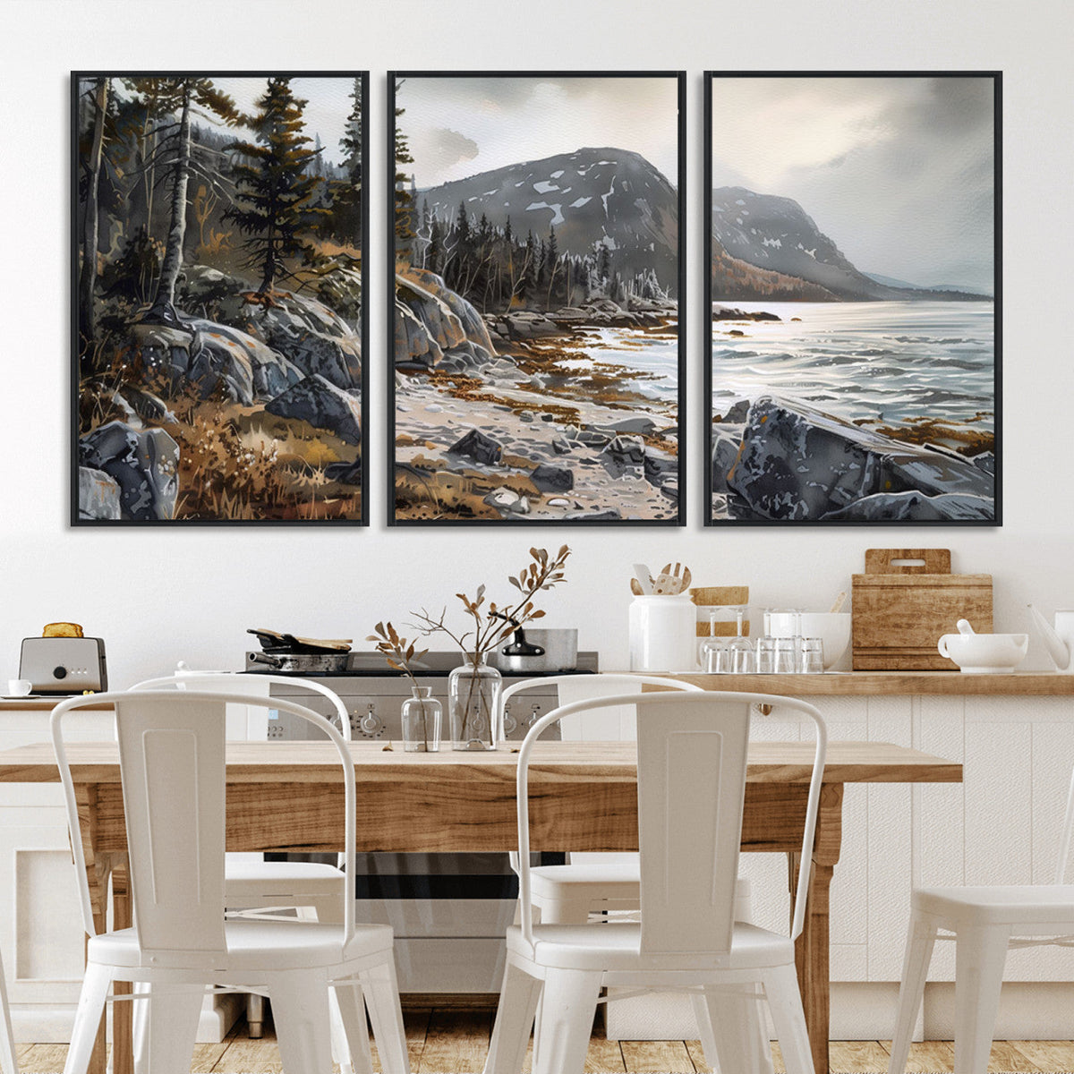 Serene Coastal View of Acadia National Park - Stunning