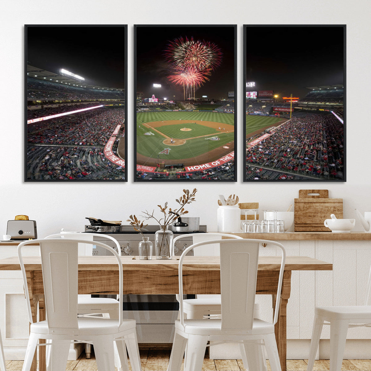 Fireworks at Angel Stadium – Los Angeles Angels Canvas