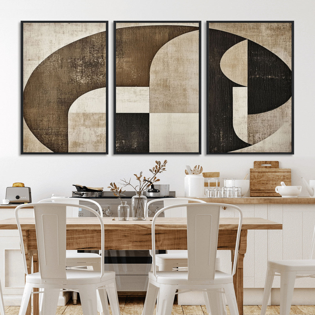 Wabi Sabi Abstract Wall Art | Geometric Modern Minimalist