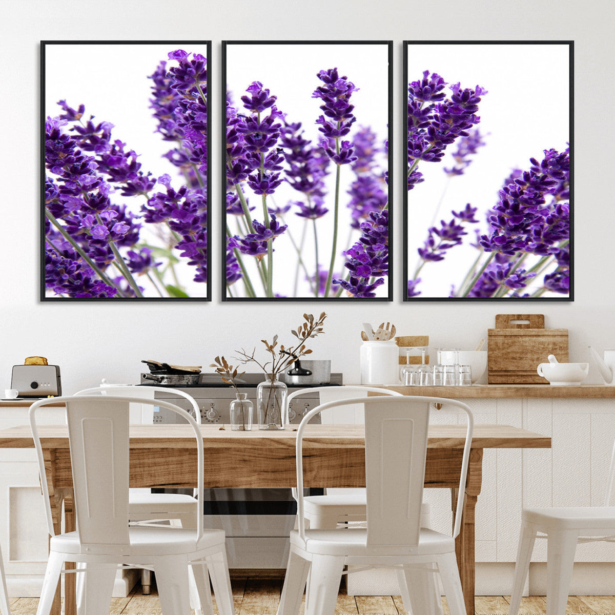 Lavender Flower Wall Art Canvas Print