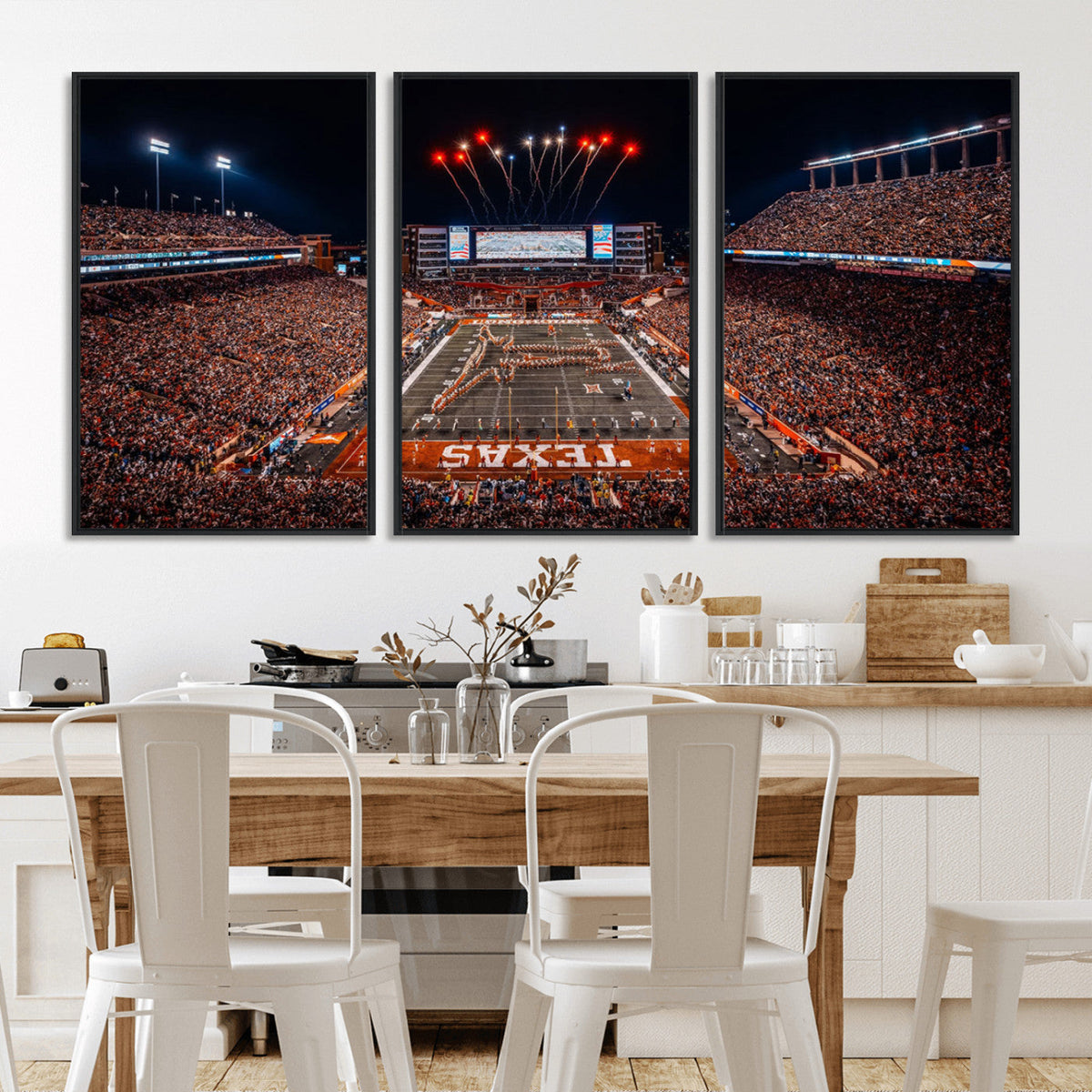 Texas Stadium Night Game Wall Art Canvas Print – Vibrant