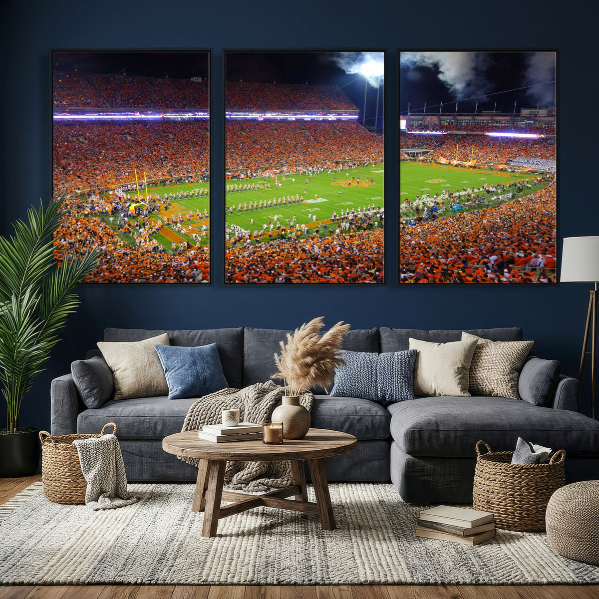 Clemson Football Stadium Wall Art Canvas Print, College