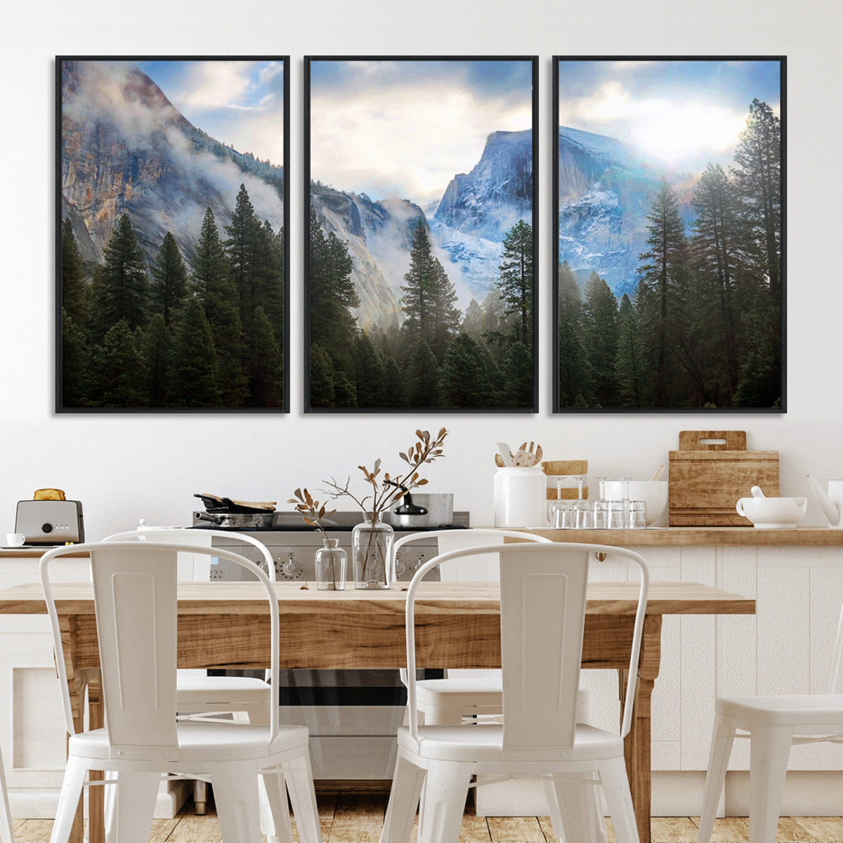 Half Dome Yosemite Calinia Wall Art Canvas Print El Capitan