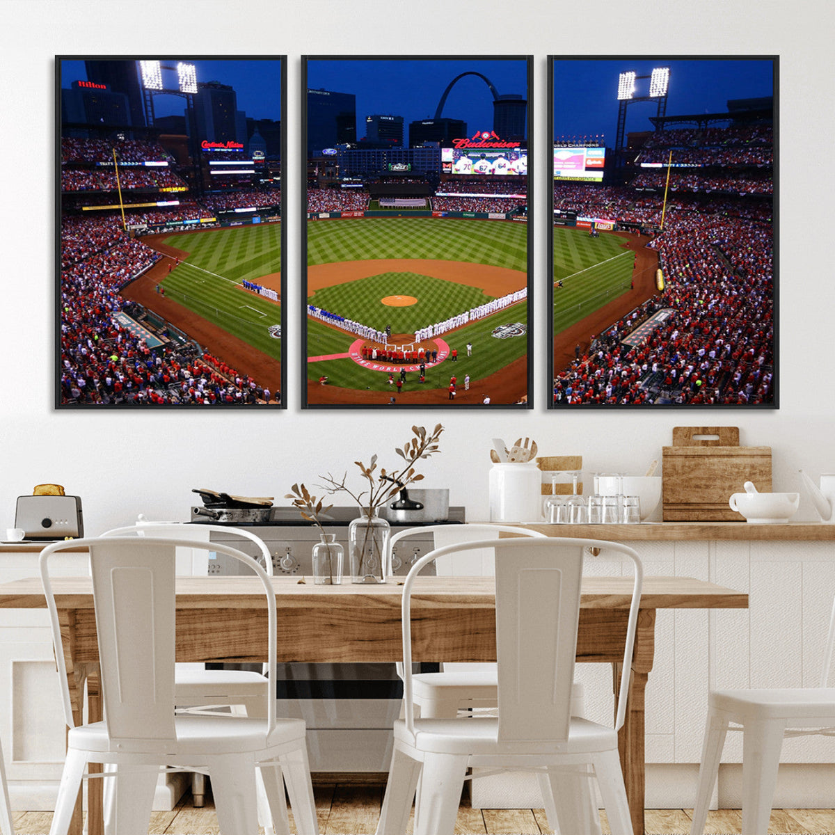 St. Louis Cardinals Baseball Team Print - Busch Stadium Wall