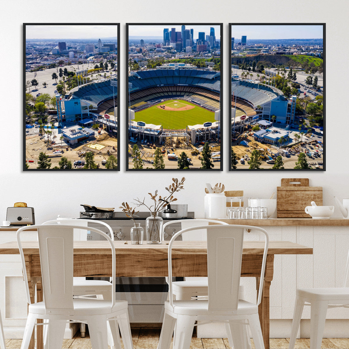Los Angeles Dodgers Dodger Stadium Wall Art Canvas Print -