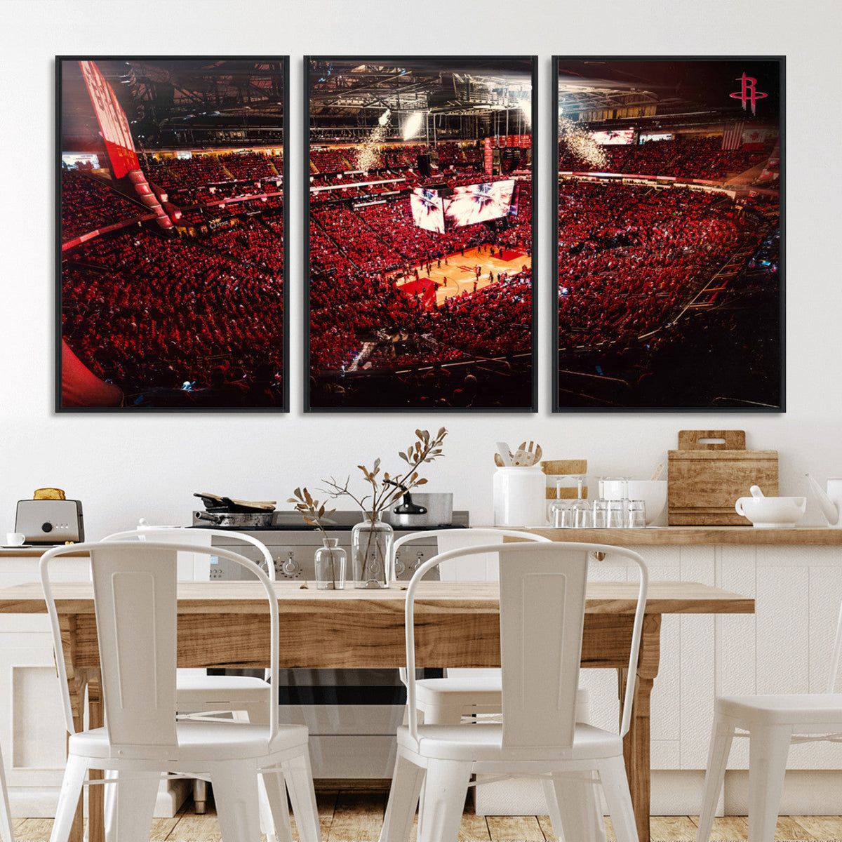 Houston Rockets Basketball Team Print Canvas- Houston Toyota