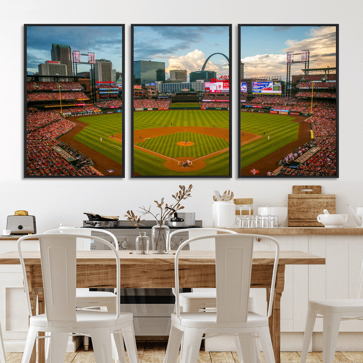 St. Louis Cardinals Baseball Team Print - Busch Stadium Wall