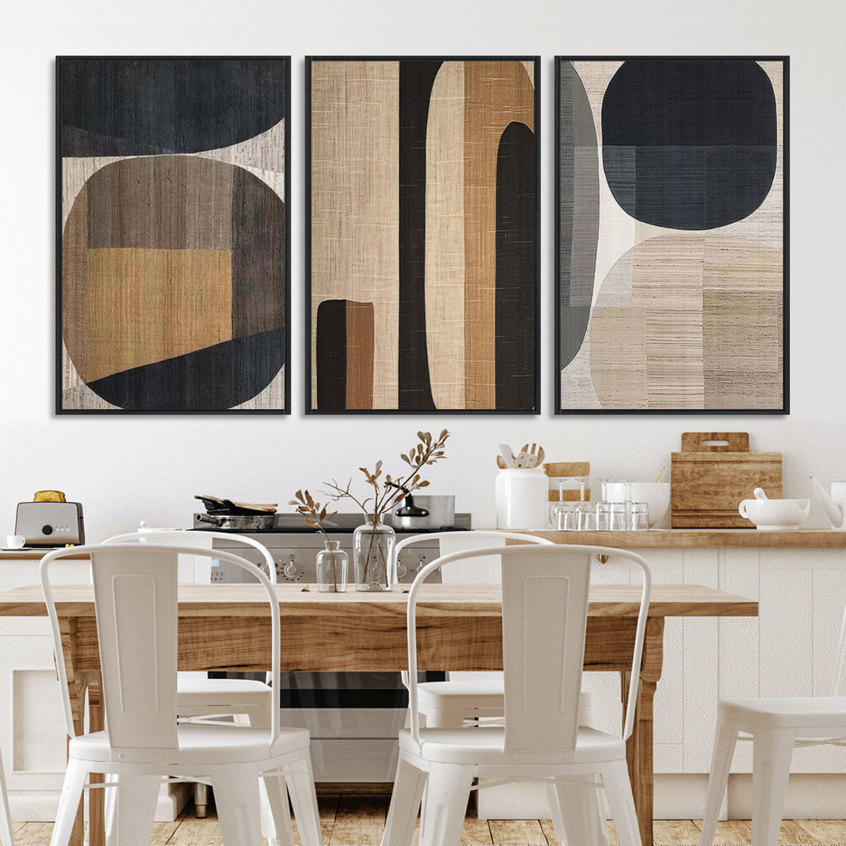 Wabi Sabi Canvas Print - Geometric Abstract Wall Art Canvas