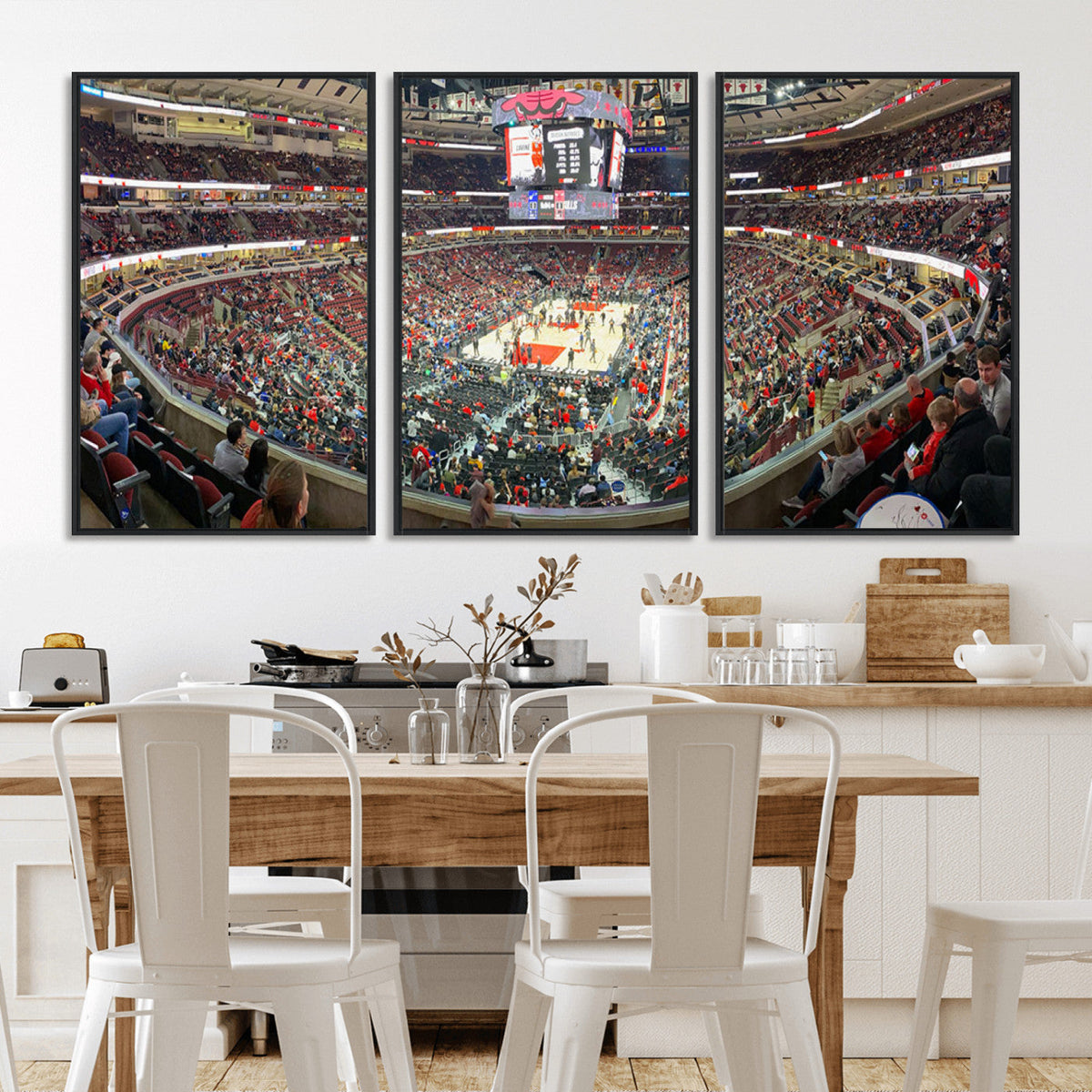 United Center Chicago Bulls Stadium Wall Art Canvas Print