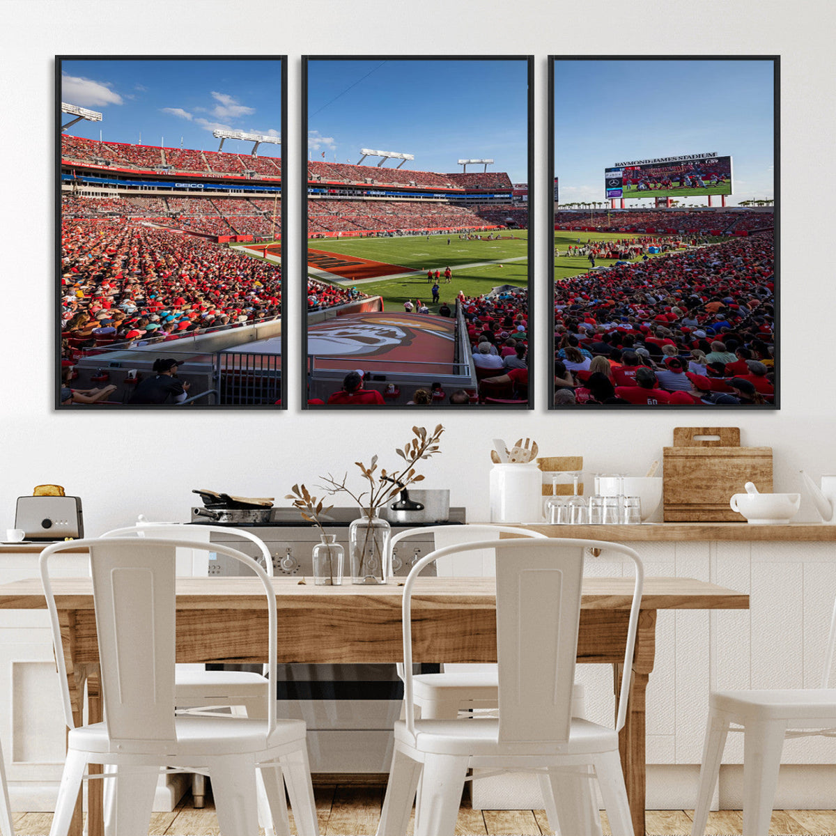 Florida Tampa Raymond James Stadium Wall Art Canvas Print -