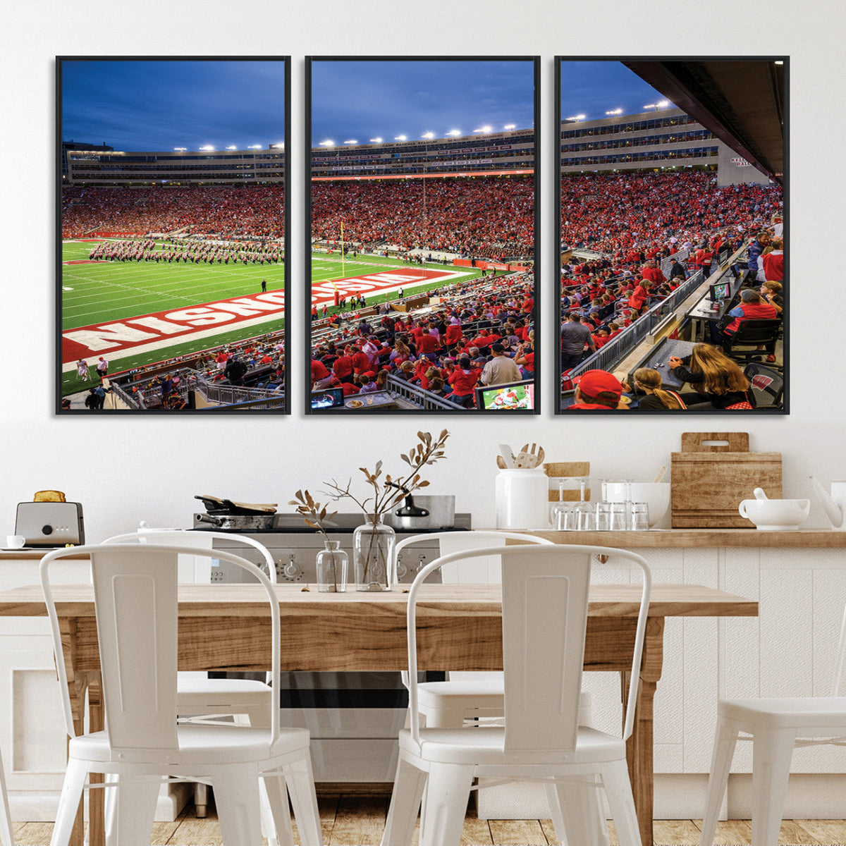 Wisconsin Badgers Football Team Print - Madison Camp Randall