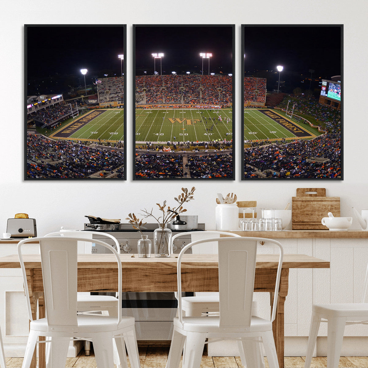 Demon Deacons Print Canvas, Football Team Print -
