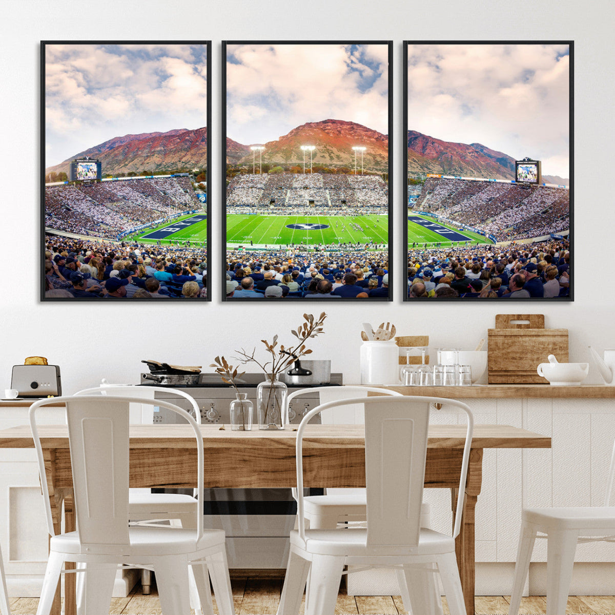 Brigham Young University Cougars Football Team Print - Provo