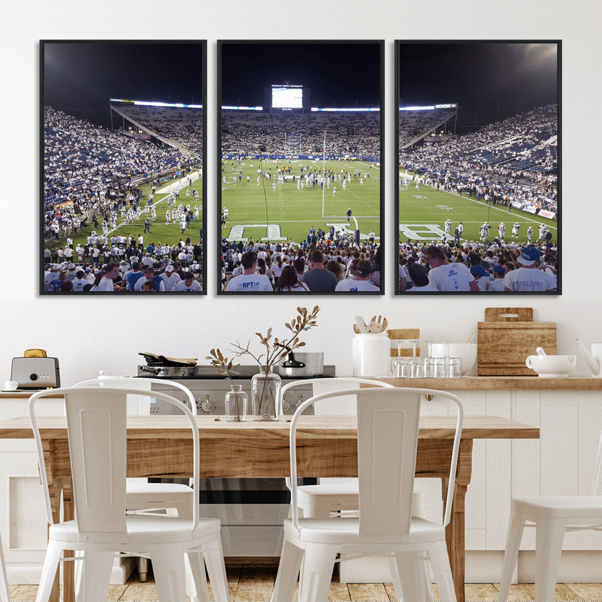 Brigham Young University Cougars Football Print Canvas -