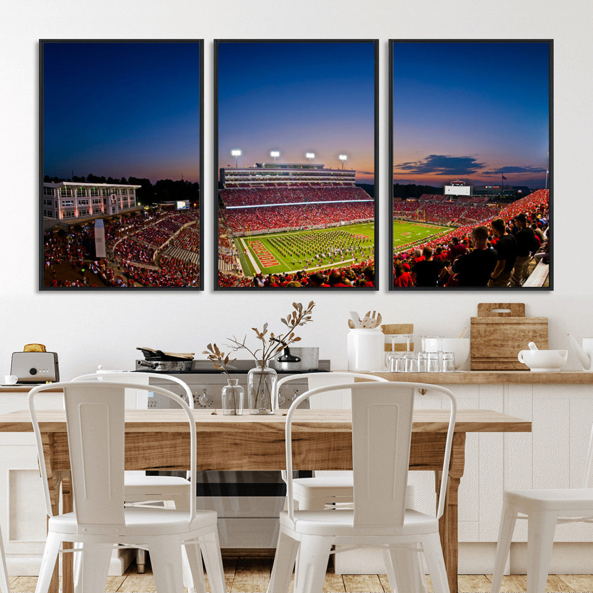 Wolfpack Football Team Wall Art Print - Raleigh