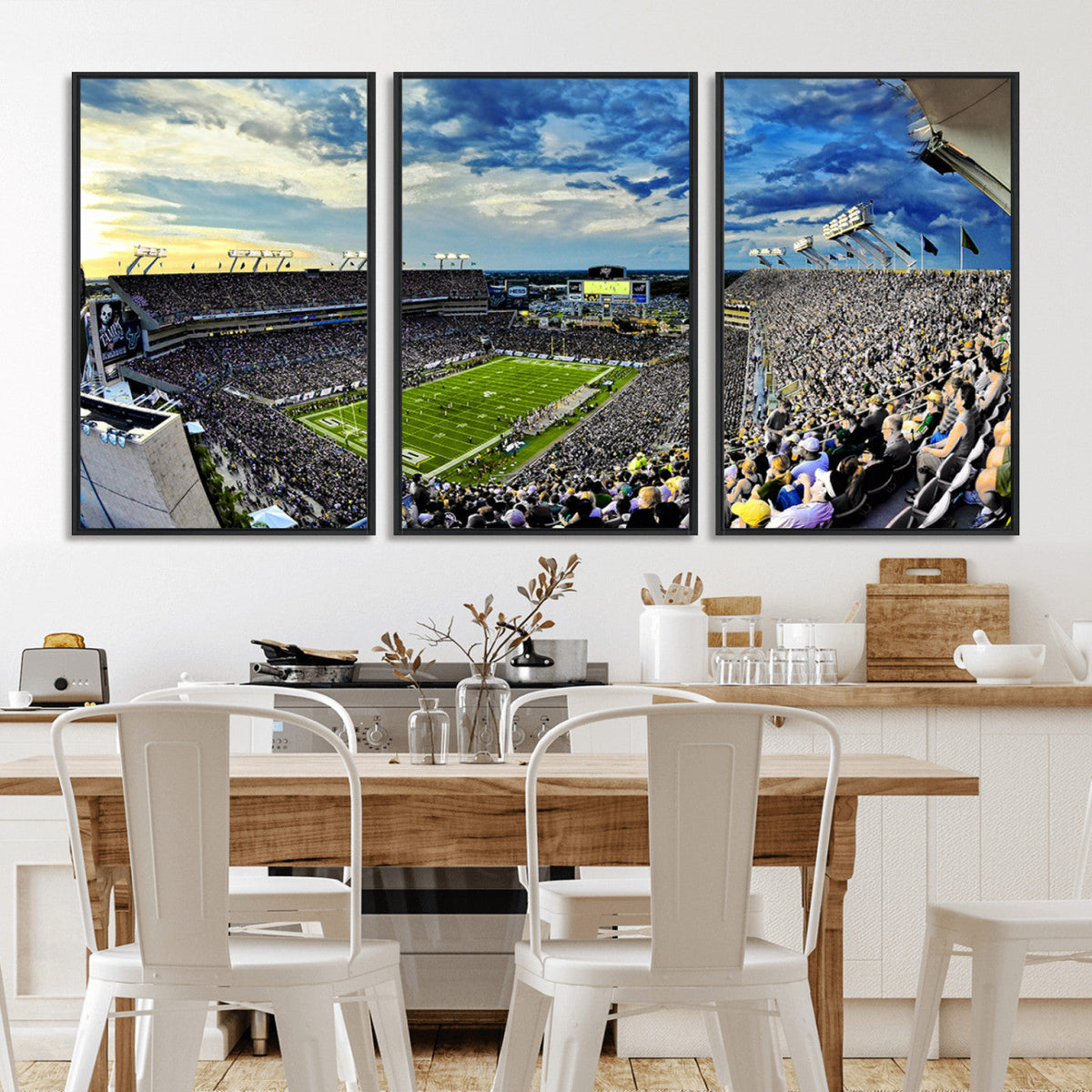 Framed USF Bulls Football Team Print - Tampa Raymond James