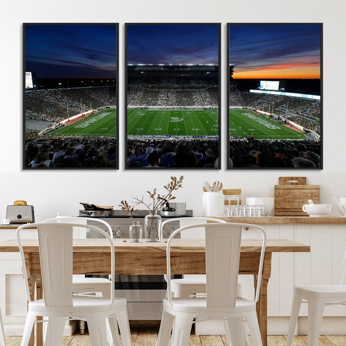 Michigan State Spartans Football Team Print - East Lansing