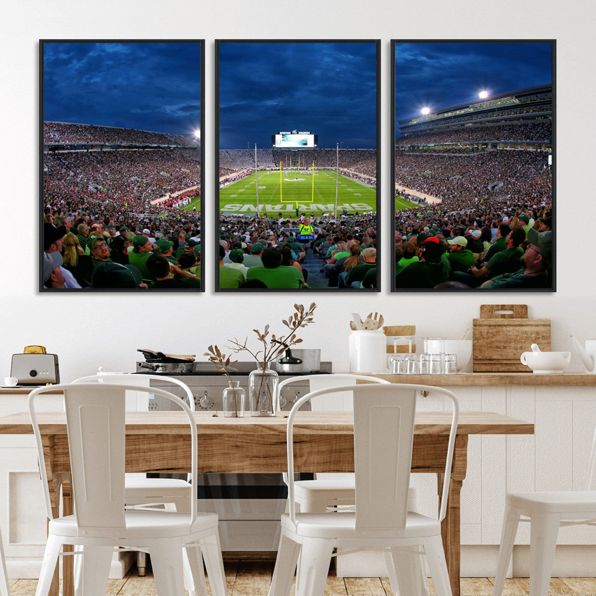 Michigan State Spartans Football Team Print - East Lansing