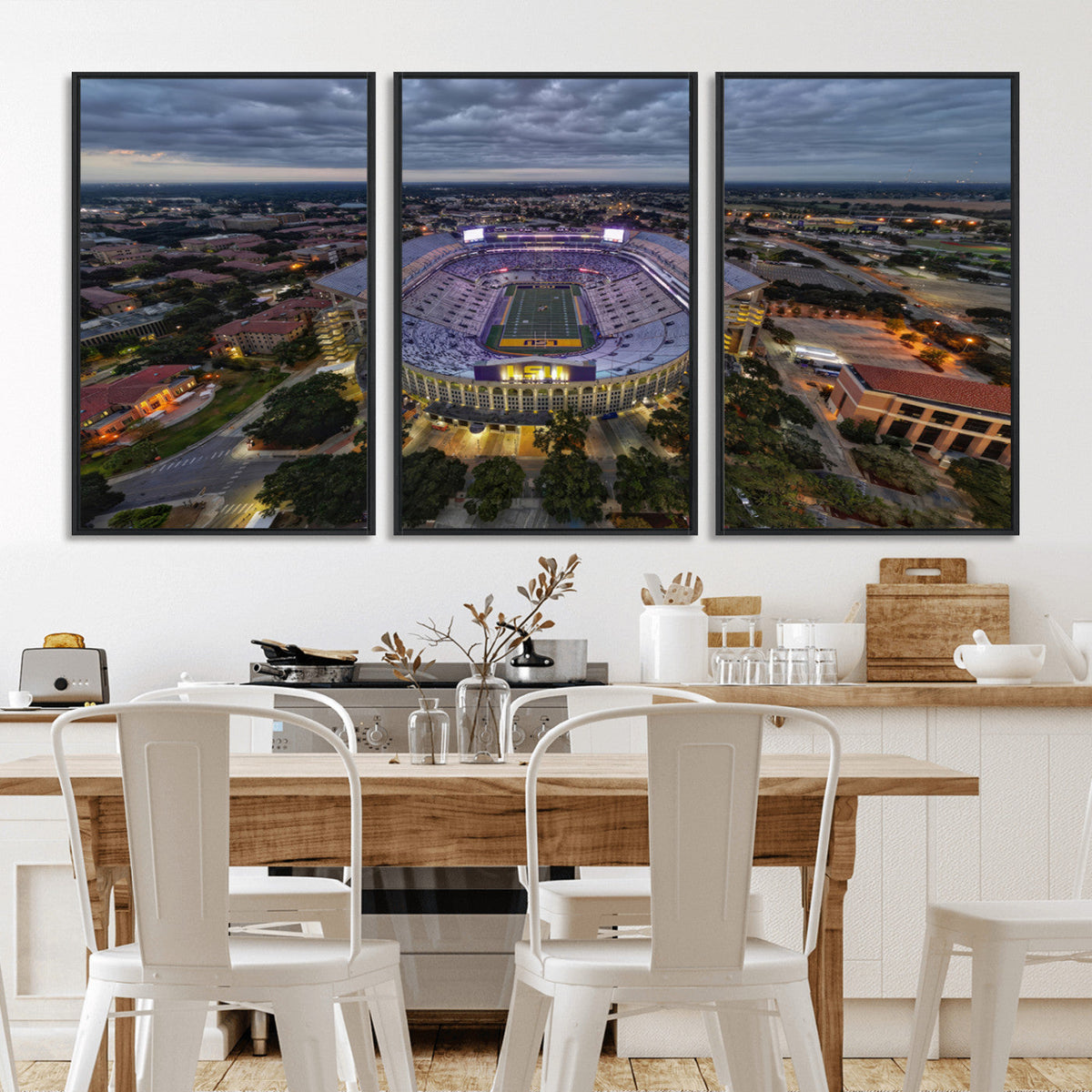 The Louisiana State University Tigers Football Team Print -