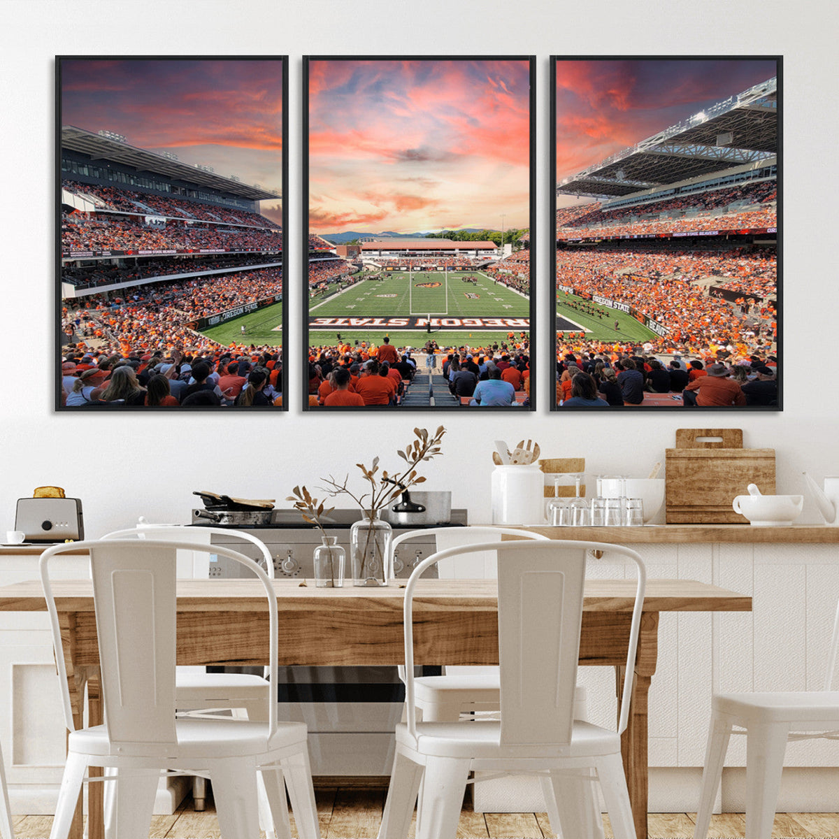 Oregon State Beavers Football Team Print - Corvallis Reser