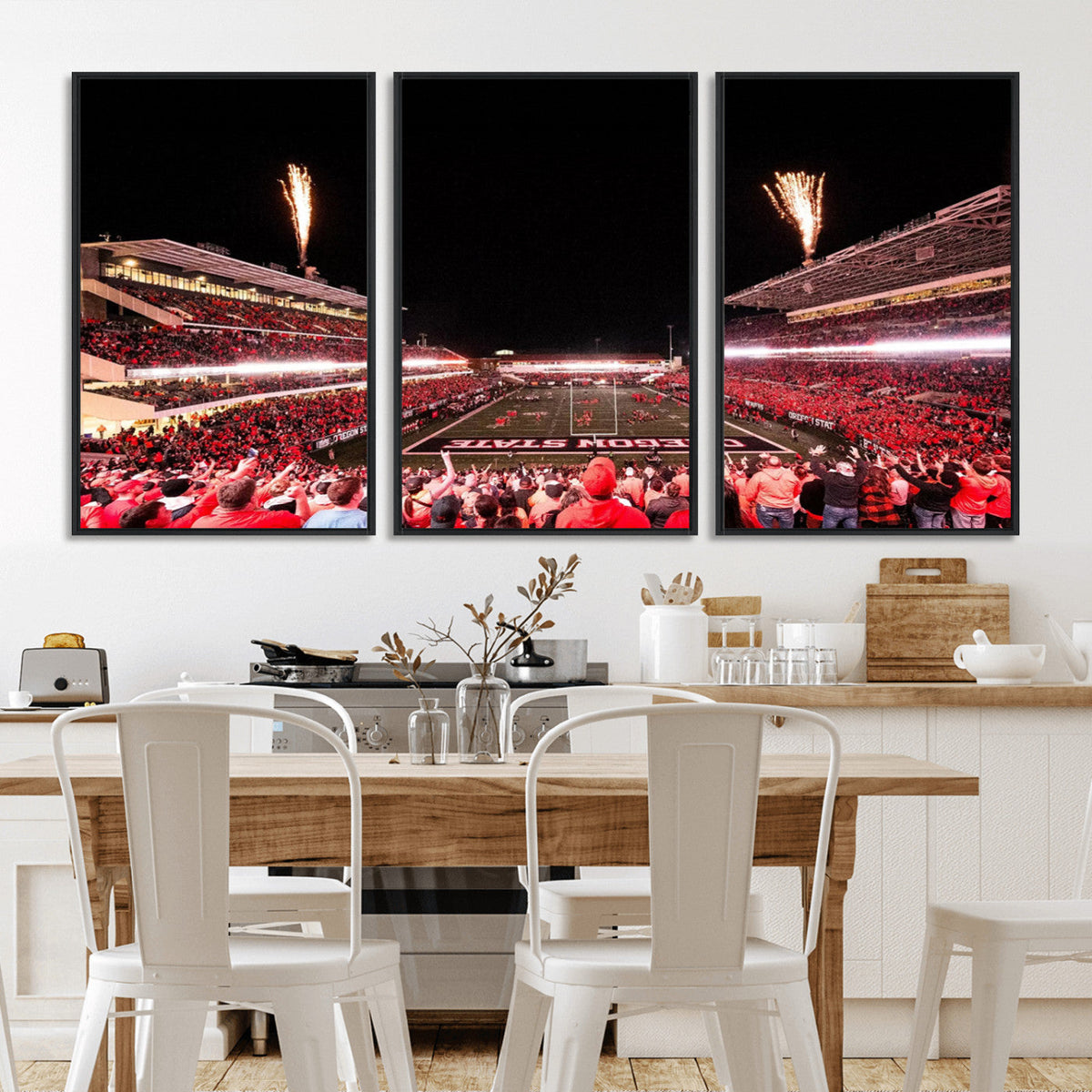Oregon State Beavers Football Team Print - Corvallis Reser